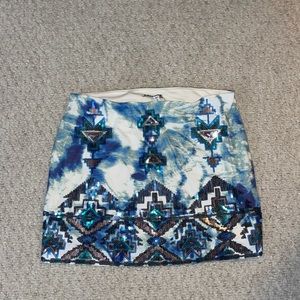 Sequin Mini Skirt